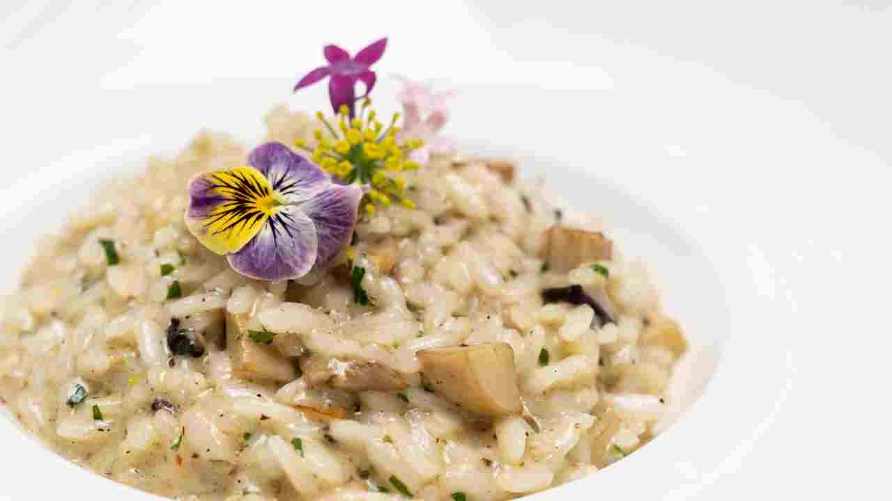 Risotto cremoso con le melanzane