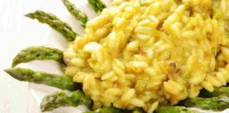 Risotto giallo con gli asparagi