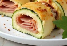 Rotolo di zucchine con prosciutto e formaggio - RicettaSprint