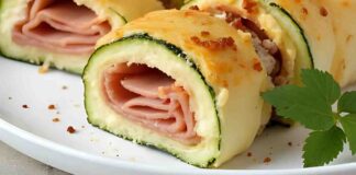 Rotolo di zucchine con prosciutto e formaggio - RicettaSprint