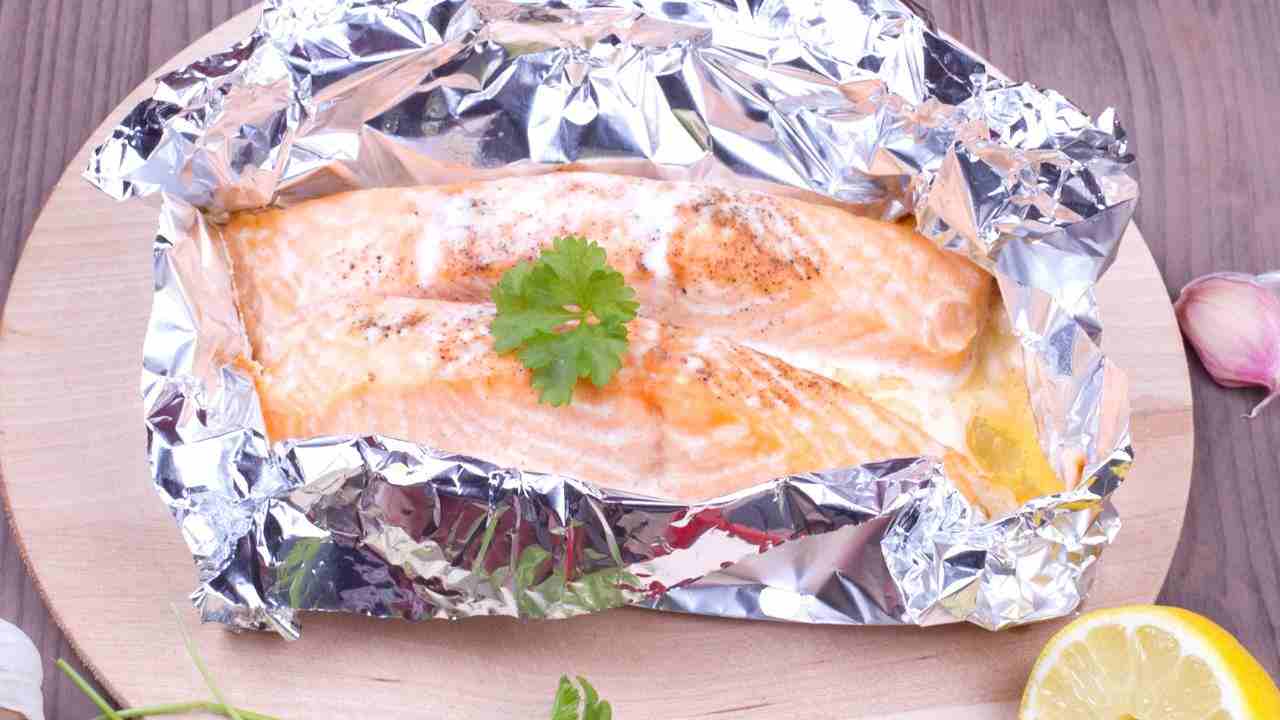 Salmone al cartoccio
