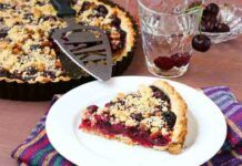 Volevo fare una crostata ma ho sbagliato le dosi della frolla, ma l’ho recuperata subito così Sbriciolata alle ciliegie - RicettaSprint