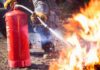 Incendio in corso
