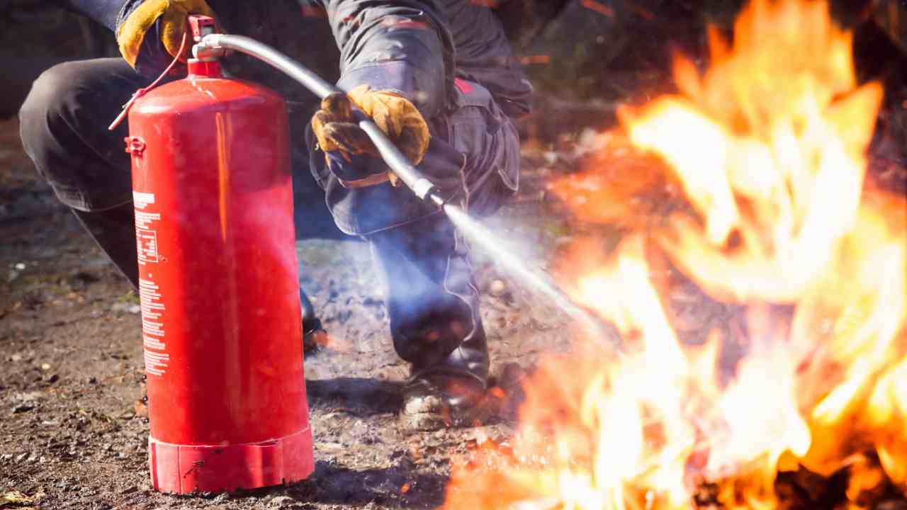 Incendio in corso