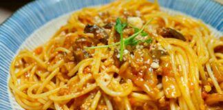 Spaghetti pomodorini melanzane con pancetta RicettaSprint