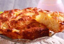 Torta fluffosa di ricotta e mele