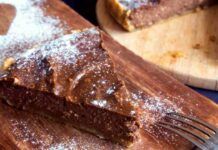 Torta fredda cioccolato e frutta secca