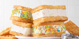 Waffle gelato