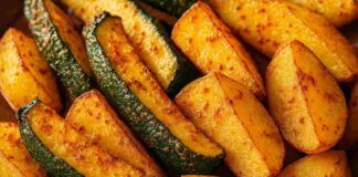 Zucchine e patate croccanti alla paprika