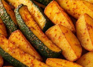 Zucchine e patate croccanti alla paprika