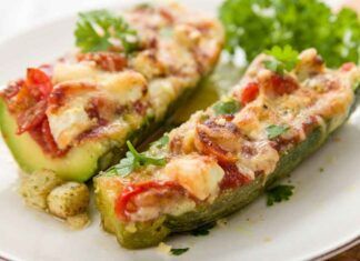 Zucchine ripiene alla caprese