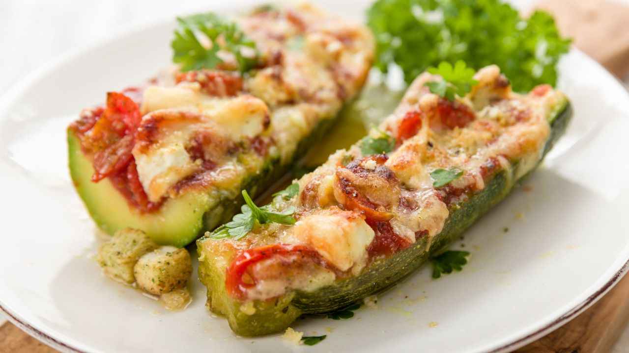 Zucchine ripiene alla caprese
