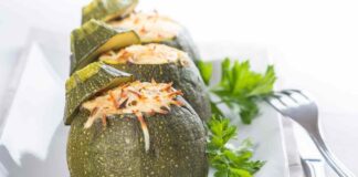 Zucchine tonde ripiene al tonno