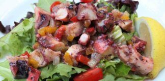 insalata polpo con il tocco dello chef ricettasprint