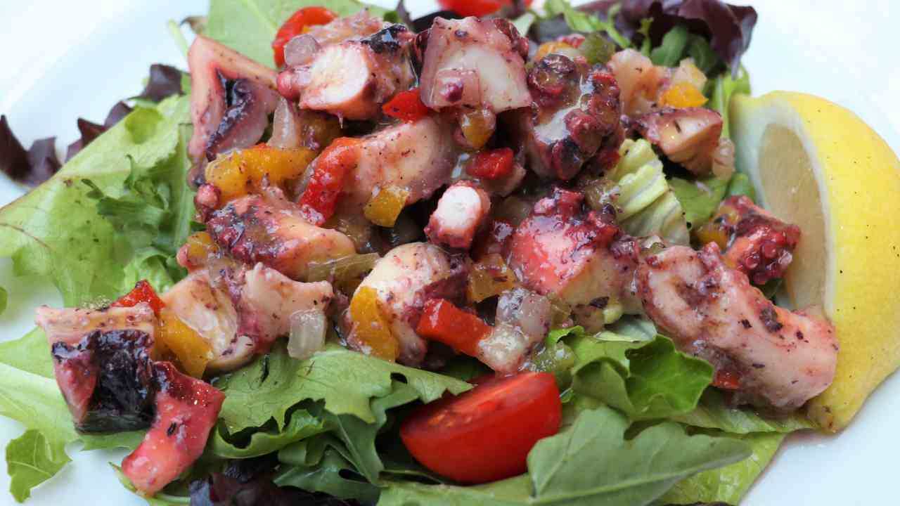 insalata polpo con il tocco dello chef ricettasprint