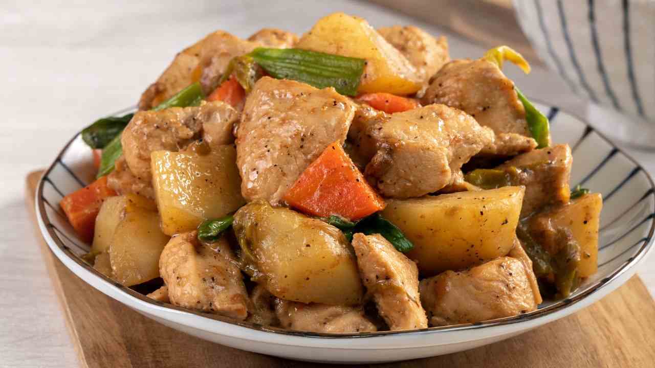 Bocconcini di pollo con le patate
