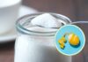 Un barattolo di zucchero e le scorze di un limone