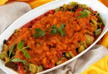 Caponata siciliana al pomodoro della nonna Caponata siciliana al pomodoro Ricettasprint.it