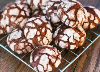 Chocolate crinkles cookies RicettaSprint