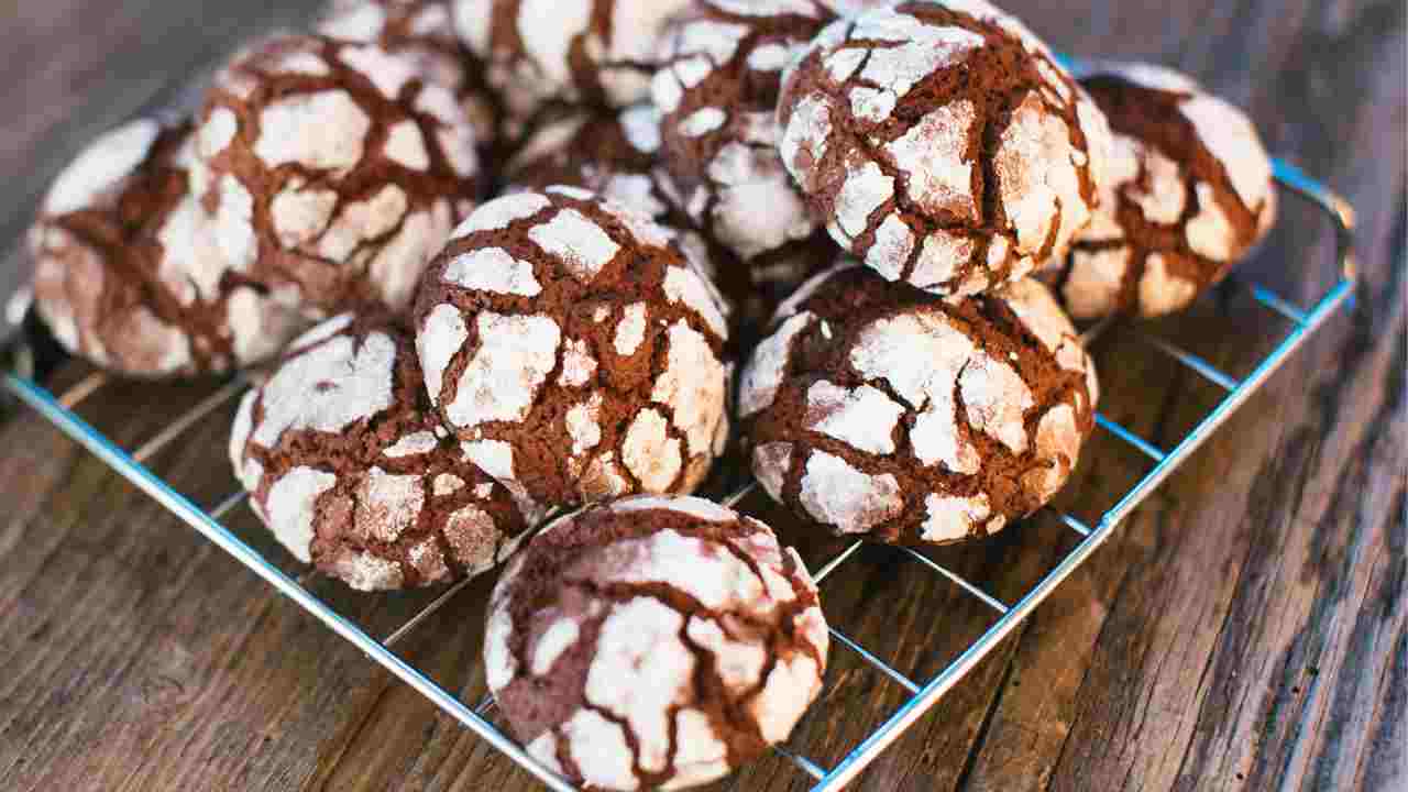 Chocolate crinkles cookies RicettaSprint
