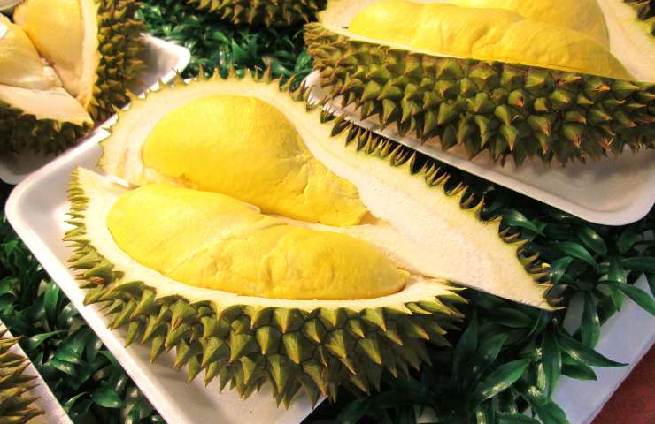 Dei durian aperti in due