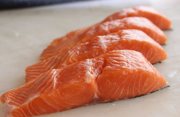 Due tranci di salmone