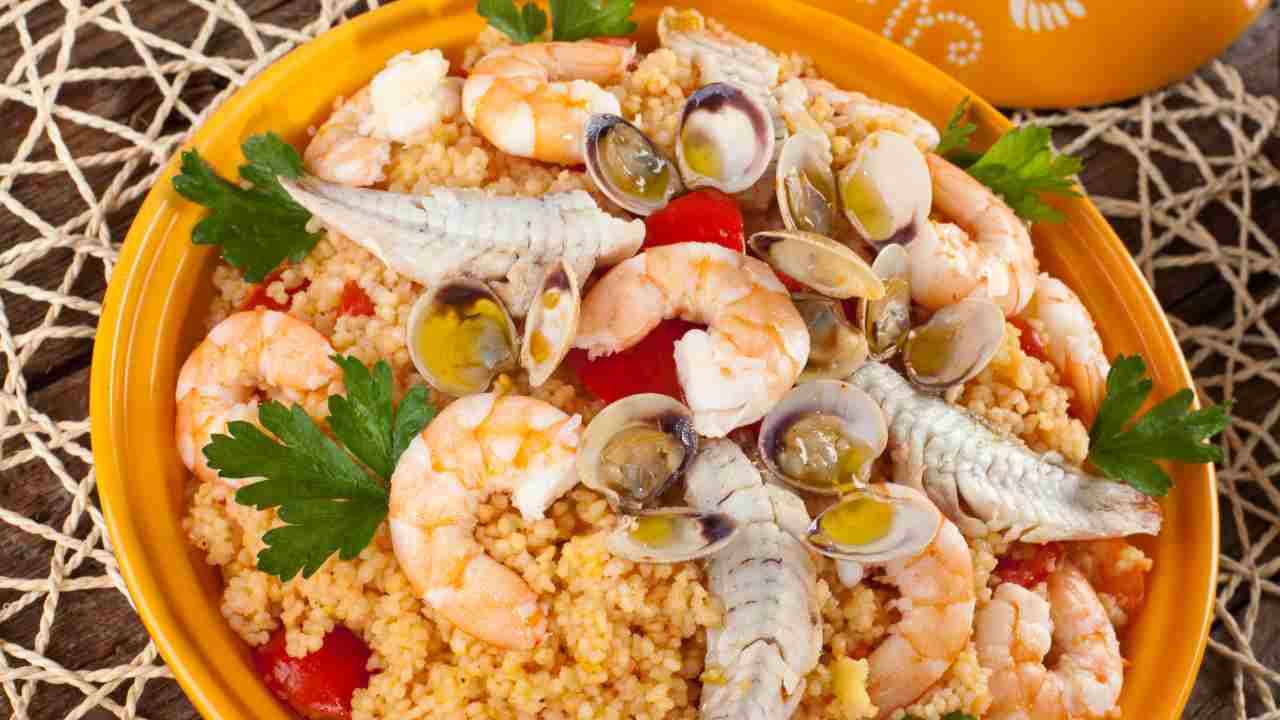 Cous cous al sapore di pesce