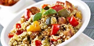 Couscous con verdure e pollo