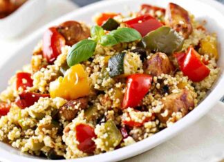 Couscous con verdure e pollo