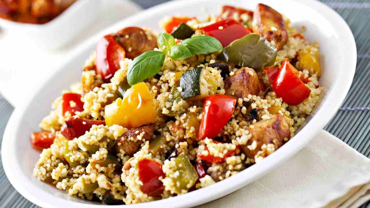 Couscous con verdure e pollo