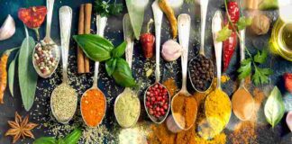 Spezie varie in cucina