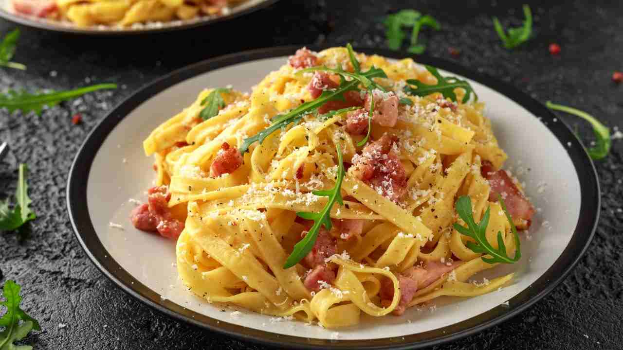 Fettuccine speck e limone