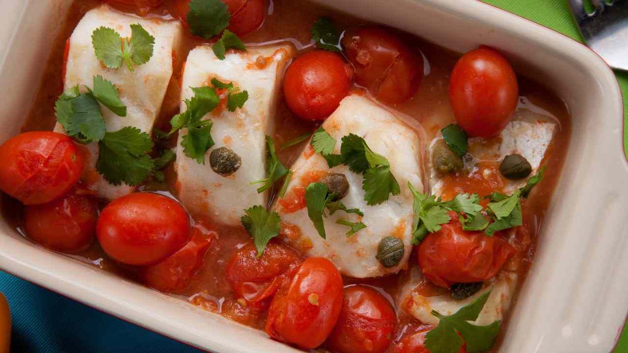 Filetti di merluzzo alla mediterranea