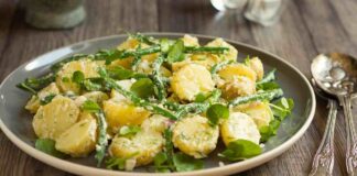 Insalata cremosa di patate e fagiolini