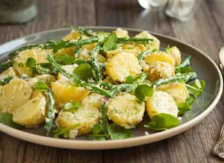 Insalata cremosa di patate e fagiolini