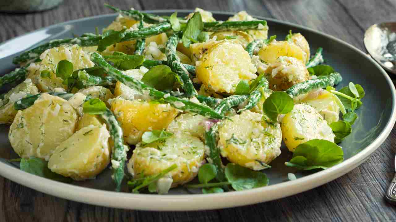 Insalata di fagiolini e patate con salsa yogurt RicettaSprint