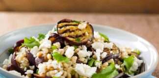 Insalata di orzo con melanzane RicettaSprint