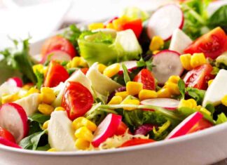 Insalata mista con ravanelli e mozzarella RicettaSprint