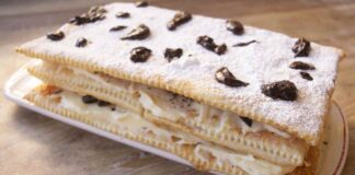 Millefoglie furba crema chantilly e cioccolato