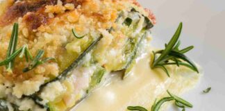 Millefoglie salata con zucchine e ricotta