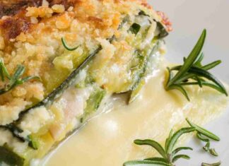 Millefoglie salata con zucchine e ricotta