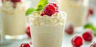 Mousse al cioccolato bianco