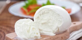 Una mozzarella fresca