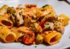 Paccheri alla rana pescatrice