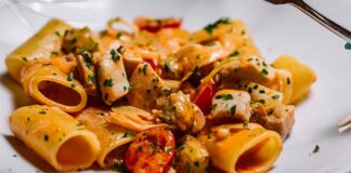 Paccheri alla rana pescatrice