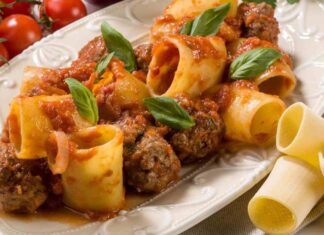 Paccheri con le polpettine