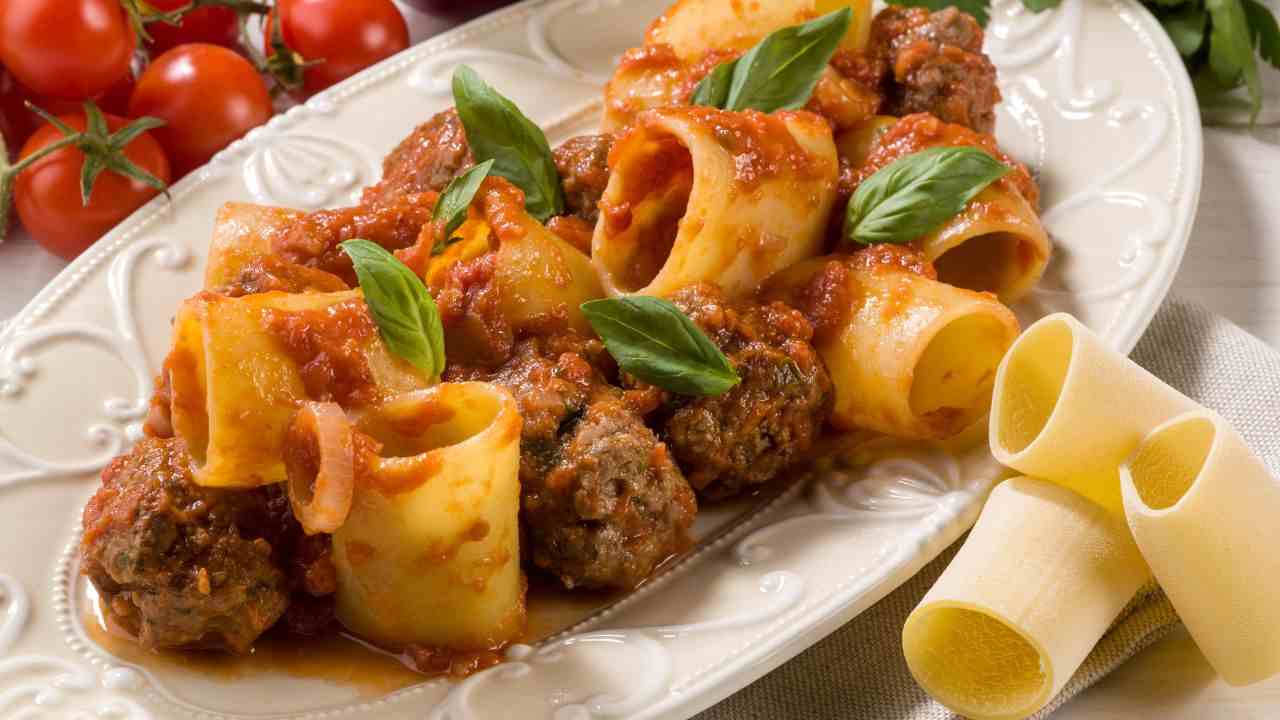 Paccheri con le polpettine
