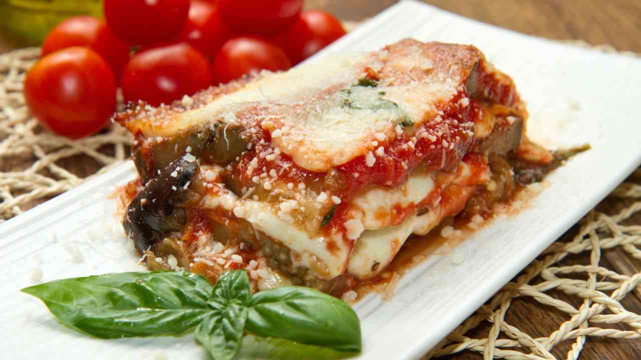 Parmigiana di melanzane non fritte
