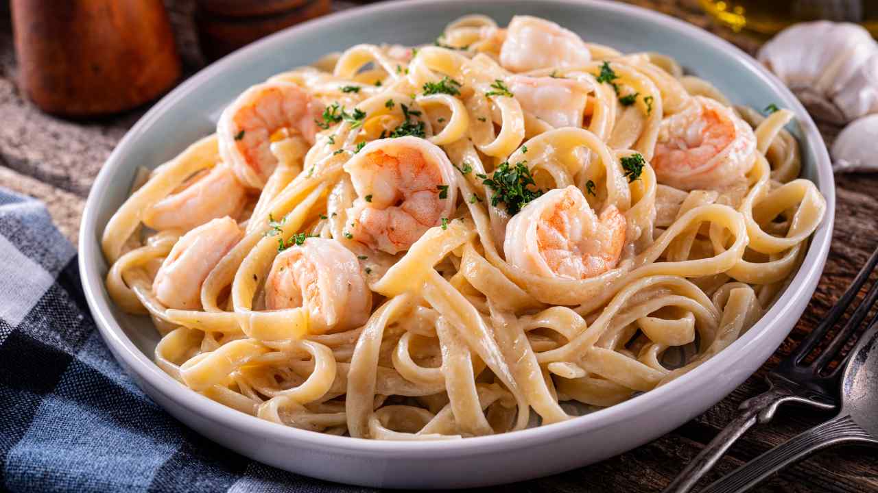 Pasta con i gamberetti - RicettaSprint