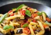Pasta fredda melanzane pomodori RicettaSprint